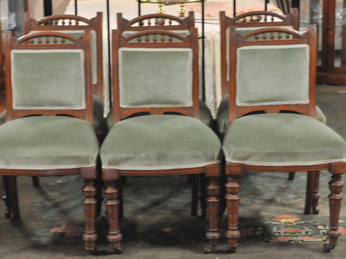 Set 6 Oak Chairs | Period: Victorian c1890 | Material: English Oak