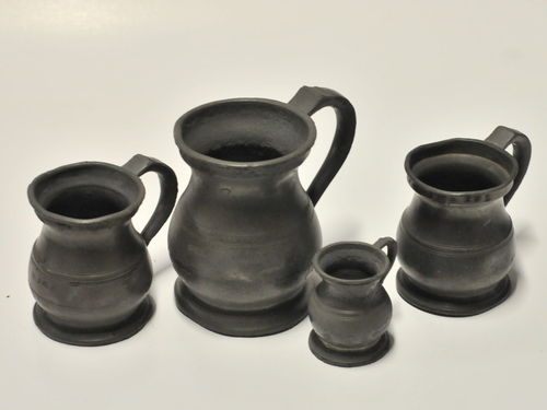 Set 4 Gill Measures | Period: William IV c1830 | Make: Gaskell & Chambers | Material: Pewter