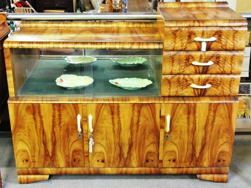 Art Deco Sideboard | Period: Art Deco c1940s | Material: Various timbers and veneers
