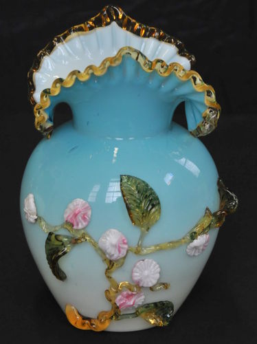 Victorian Artglass Vase | Period: c1880 | Material: Glass