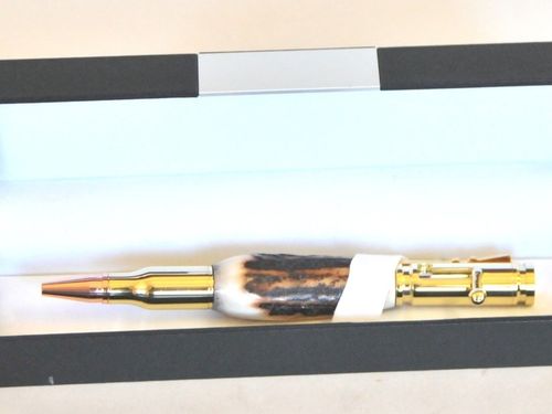 Antler Biro | Period: Contemporary | Material: Deer antler, bullet etc.