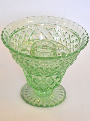 Depression Glass Vase | Period: c1930s | Material: Glass