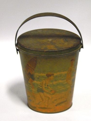 Arnott Sand Bucket | Period: c1930 | Make: William Arnott Ltd Biscuit Manufacturers | Material: Tinplate