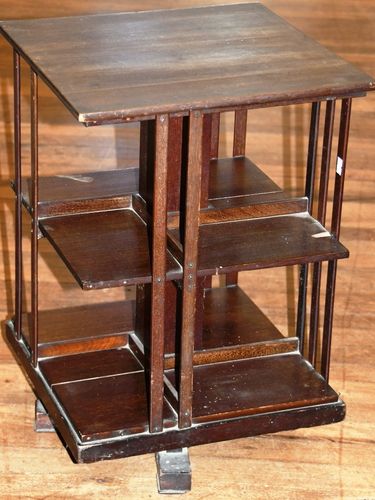 Dwarf Revolving Bookcase | Period: Victorian c1890 | Material: Mahogany