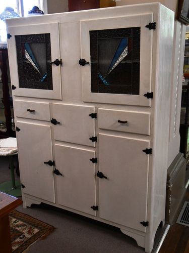Leadlight Kitchen Dresser | Period: c1940s | Material: Timber & Leadlight