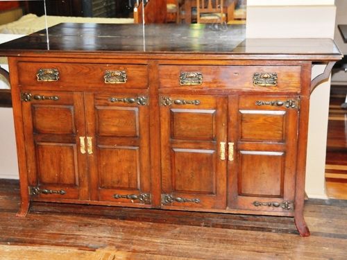 Oak Sideboard | Period: Arts & Crafts | Material: English oak.