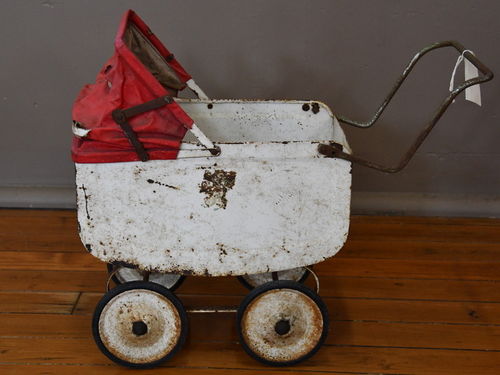 Dolls Pram | Period: c1960s | Material: Metal