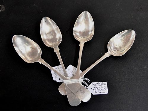 Silver Dessert Spoons | Period: Georgian c1820s | Material: Sterling Silver