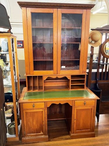 Bookcase Desk | Period: Victorian 1880s | Material: Hoop Pine