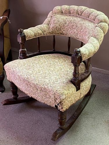 Tub Rocker | Period: Edwardian c1910 | Material: Pine