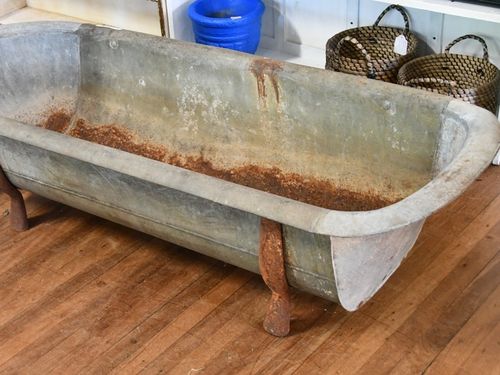 Tin Bathtub | Period: 1920s | Material: Metal