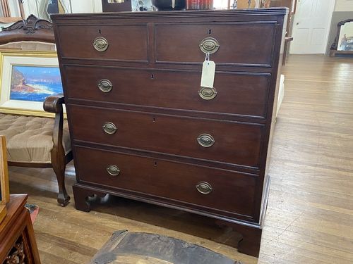 Chest of Drawers | Period: Early Victorian c 1850 | Material: Oak & mahogany