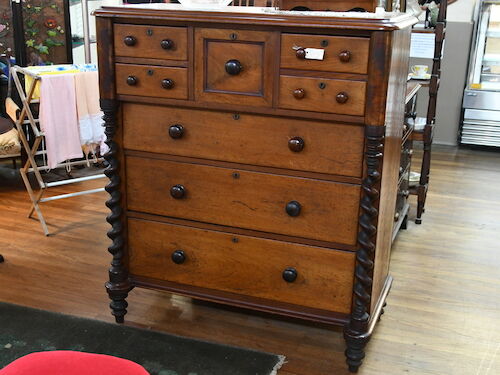 Cedar Chest of Drawers | Period: Victorian c1870 | Material: Cedar | Front of Drawers