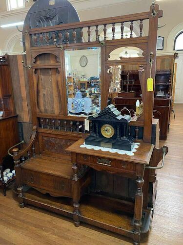 Large Hall Stand | Period: Victorian c1890 | Material: English Oak
