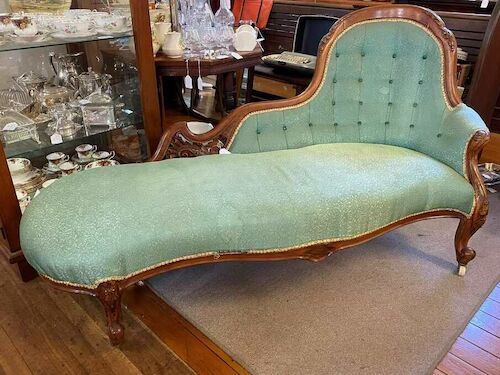 Chaise Longue | Period: Victorian c1880 | Material: Walnut