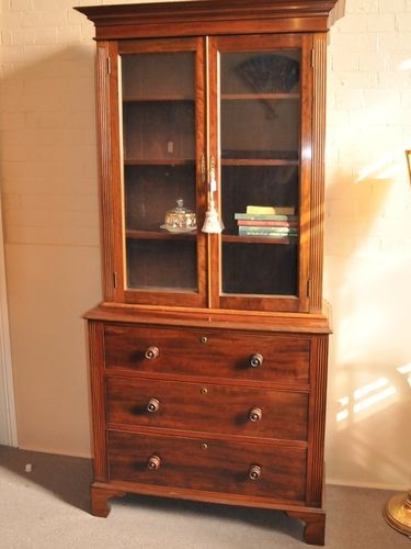 Victorian Bookcase | Period: Early Victorian c1850 | Material: Mahogany
