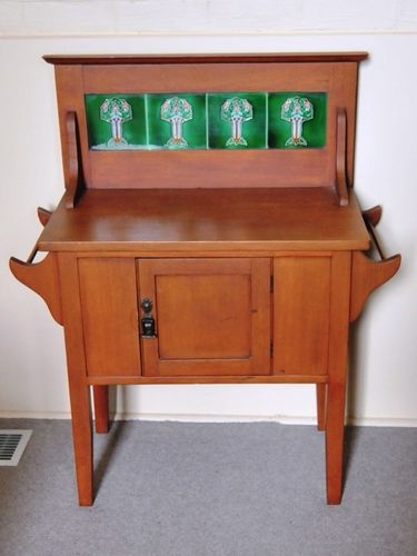 Tiled Back Washstand | Period: c1930 | Material: Silky Oak