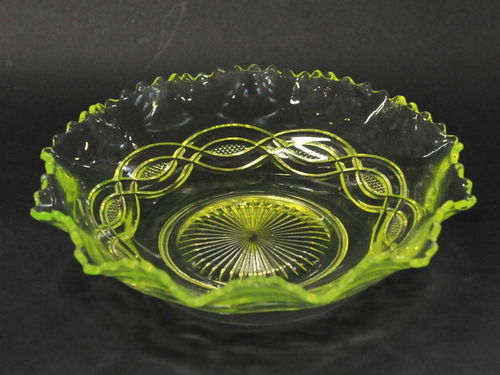 Citrine Glass Bowl | Period: c1930 | Material: Glass
