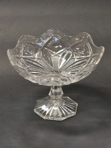 Depression Glass Compote | Period: c1930 | Make: Crown Crystal Glass Coy. | Material: Glass