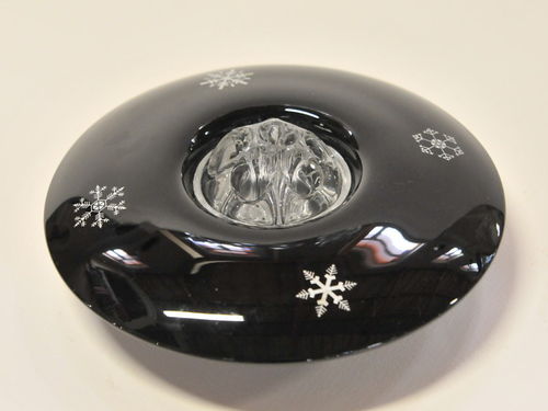 Deco Float Bowl | Period: Art Deco | Material: Black glass