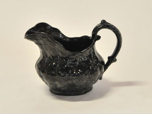 Black Glass Jug | Period: c1930 | Make: Probably Davidson | Material: Black  glass
