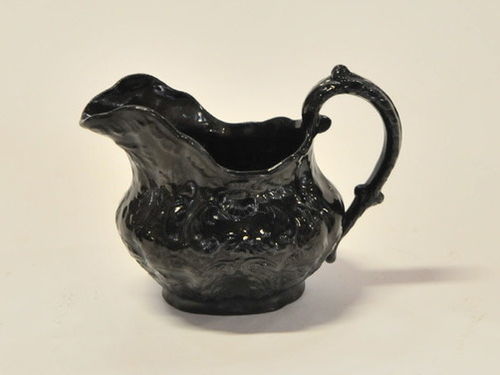 Black Glass Jug | Period: c1930 | Make: Probably Davidson | Material: Black glass