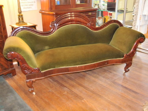 Mahogany Settee | Period: Victorian c1860 | Material: Mahogany