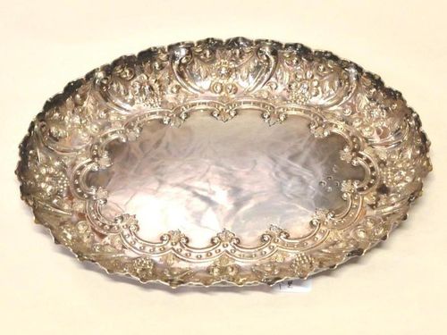 Sterling Silver Engraved Tray | Period: 1889 | Material: Sterling Silver
