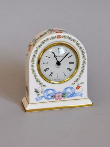 Wedgwood Bedside Clock | Period: 1980s | Material: Porcelain