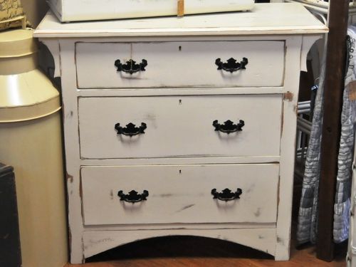 Chest of Drawers | Period: Art Noveau | Material: White painted pine