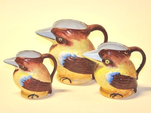 Kookaburra Jugs Set | Period: c1935 | Material: Porcelain