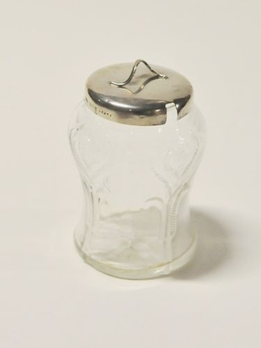Silver Top Honey Jar | Period: 1904 | Material: Sterling Silver and glass