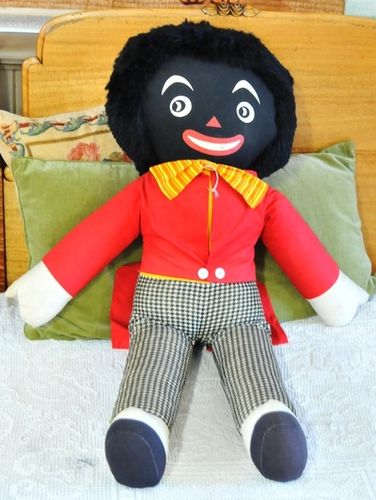 Rare Golliwog | Period: 1950s | Make: Joy Toys | Material: Fabric