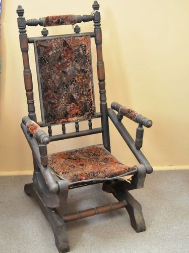 Platform Rocker | Period: Edwardian c1910 | Make: 'Dexter' type | Material: Beech