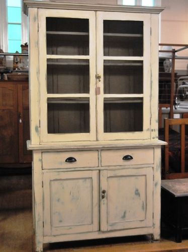 Pine Kitchen Dresser | Period: Edwardian c1910 | Material: Cream painted pine.