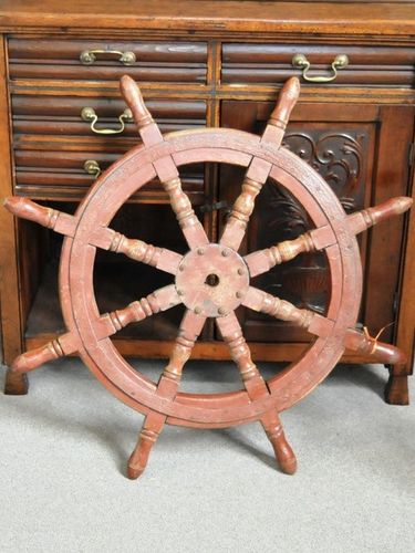 Ship's Wheel | Period: Edwardian c1910 | Material: Timber