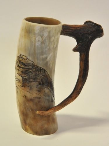 Horn Mug | Period: Vintage | Material: Horn and antler