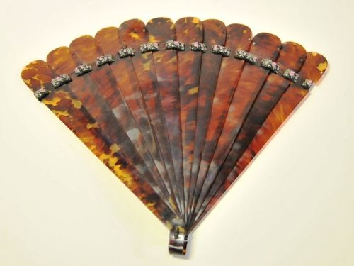 Tortoiseshell Fan | Period: WW2 | Material: Tortoiseshell