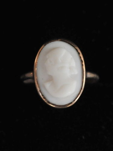 Cameo Ring | Period: Edwardian c1910 | Material: Cameo and 9ct gold.