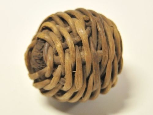 Braille Cricket Ball | Period: Edwardian c1910 | Material: Wicker