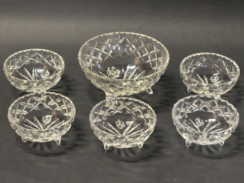 Crystal Bowl Set | Period: c1930s | Material: Cut crystal