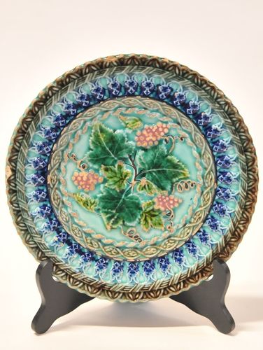 Majolica Plate | Period: c1850 | Make: Utz Schneider & Co. | Material: Pottery