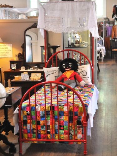 Red Single Hospital Bed | Period: c1910 | Material: Cast iron