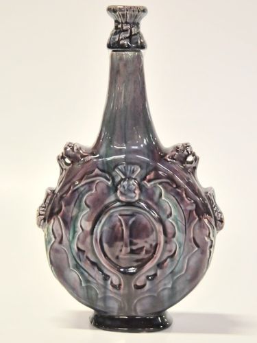 Harvey School Pilgrim Flask | Period: c1920's | Make: Harvey School | Material: Pottery