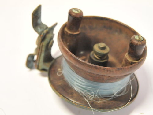 Alvey Fishing Reel | Period: c1950s | Make: Charles Alvey & Son | Material: Bakelite, brass and copper