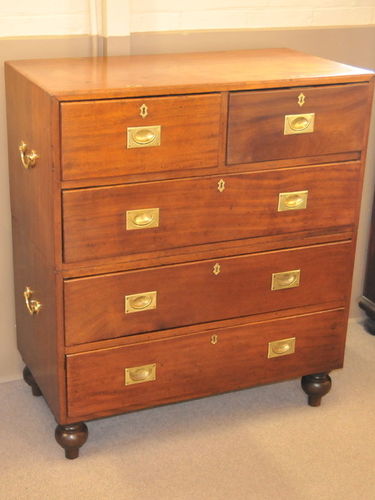 Campaign Chest | Period: Victorian c1880 | Material: Teak