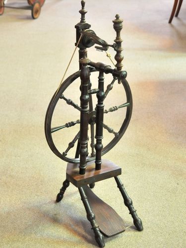 Spinning Wheel | Period: Georgian c1830 | Material: Oak and other timbers