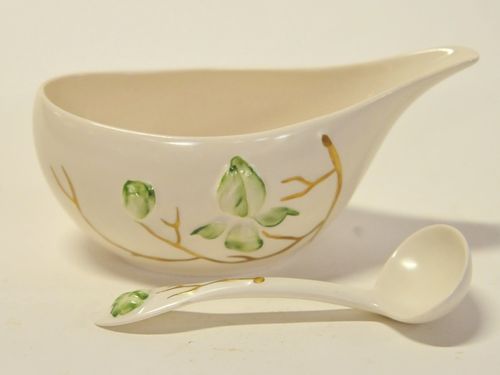 Gravy Boat & Ladle | Period: c1950s | Make: Carlton Ware | Material: Porcelain