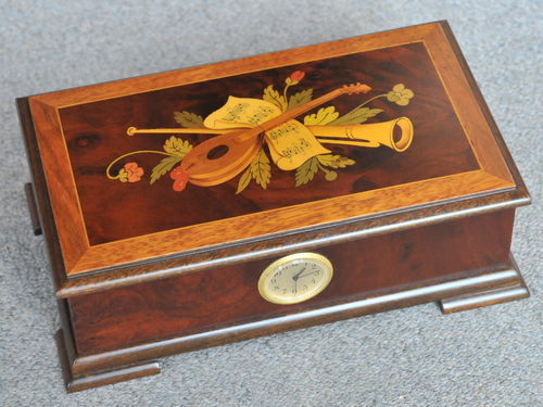 Inlaid Jewellery Box | Period: c1990 | Material: Various timbers