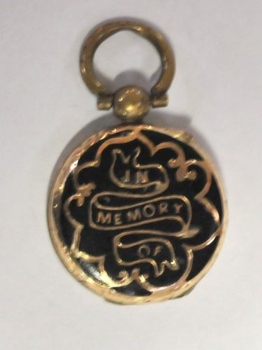 Mourning Locket | Period: Victorian c1880 | Material: Pinchbeck